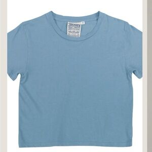 Jungmaven Sky Blue Short Ojai Cropped Tee New